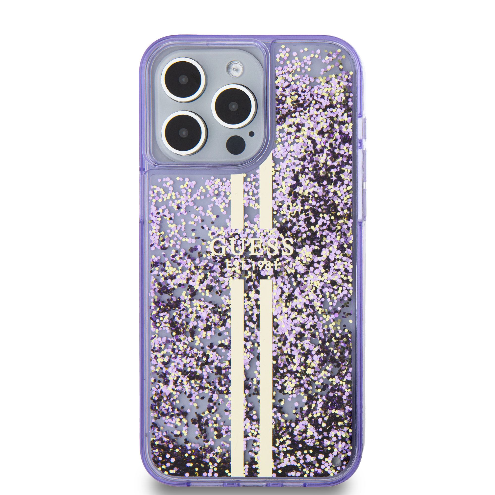 Foto 5 pulgar | Funda Guess Púrpura para iPhone 15 Pro Max