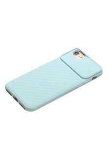 Foto 3 | Funda con Protector de Cámara para IPhone Se 2020 color Azul Claro - Venta Internacional