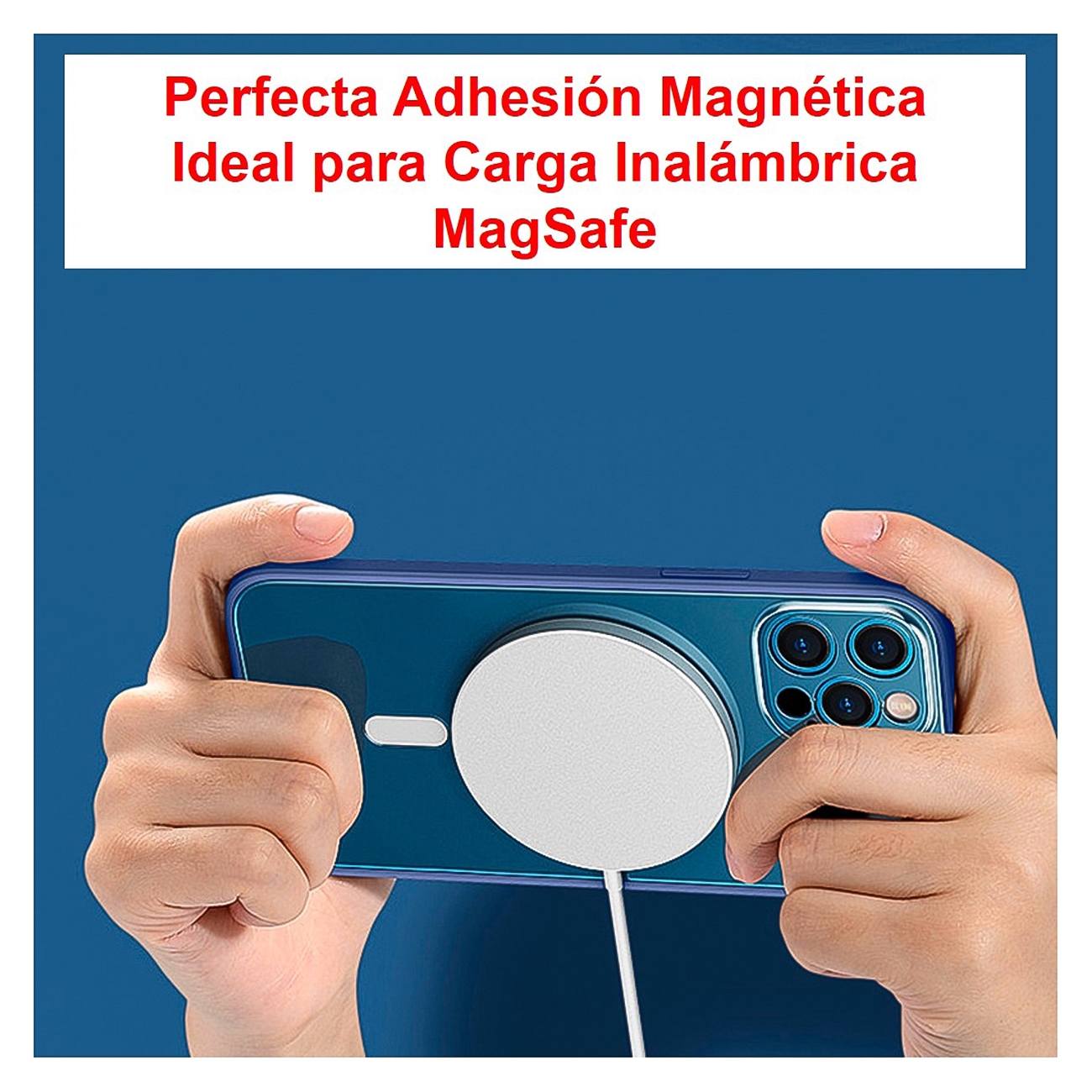 Foto 8 pulgar | Funda para iPhone 13 Pro Max Magsafe más con Pantalla de Cristal Completo - Venta Internacional