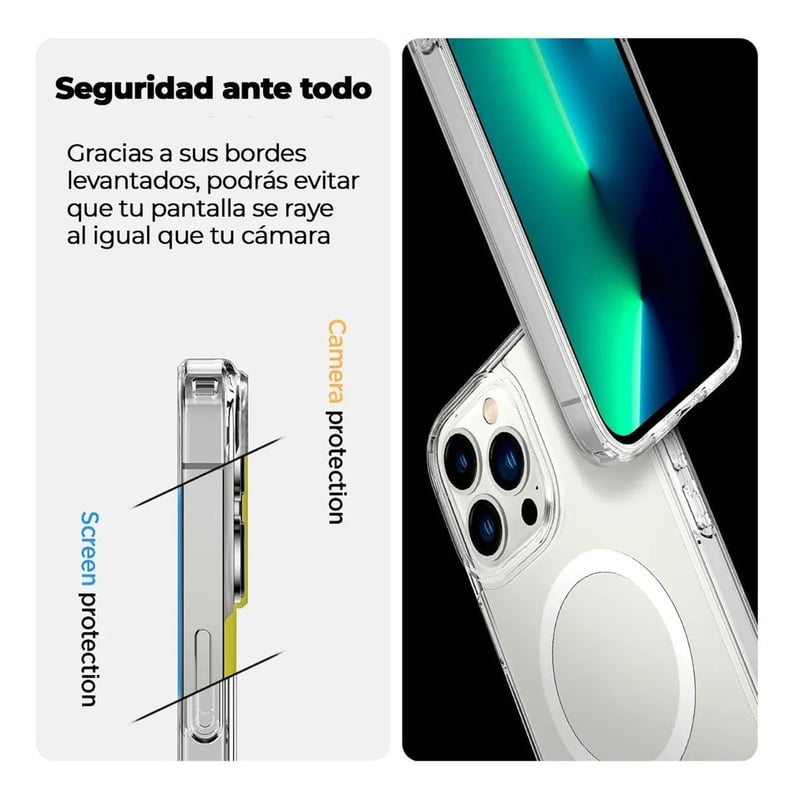 Foto 2 | Funda Magsafe Antishock Reforzada Para Iphone 13 Pro Max - Venta Internacional