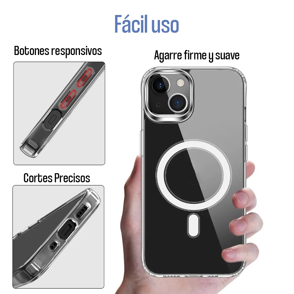 Foto 5 pulgar | Funda Antichoque Magsafe A Prueba De Golpes Transparente Para iPhone 11 - Venta Internacional