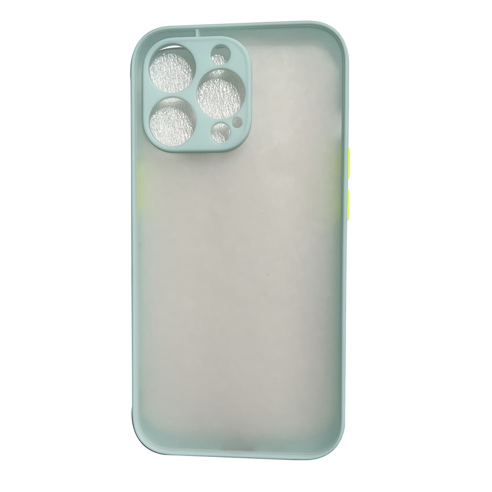 Foto 3 pulgar | Funda de Silicona para IPhone 13 Azul Claro Mate Protección Total - Venta Internacional
