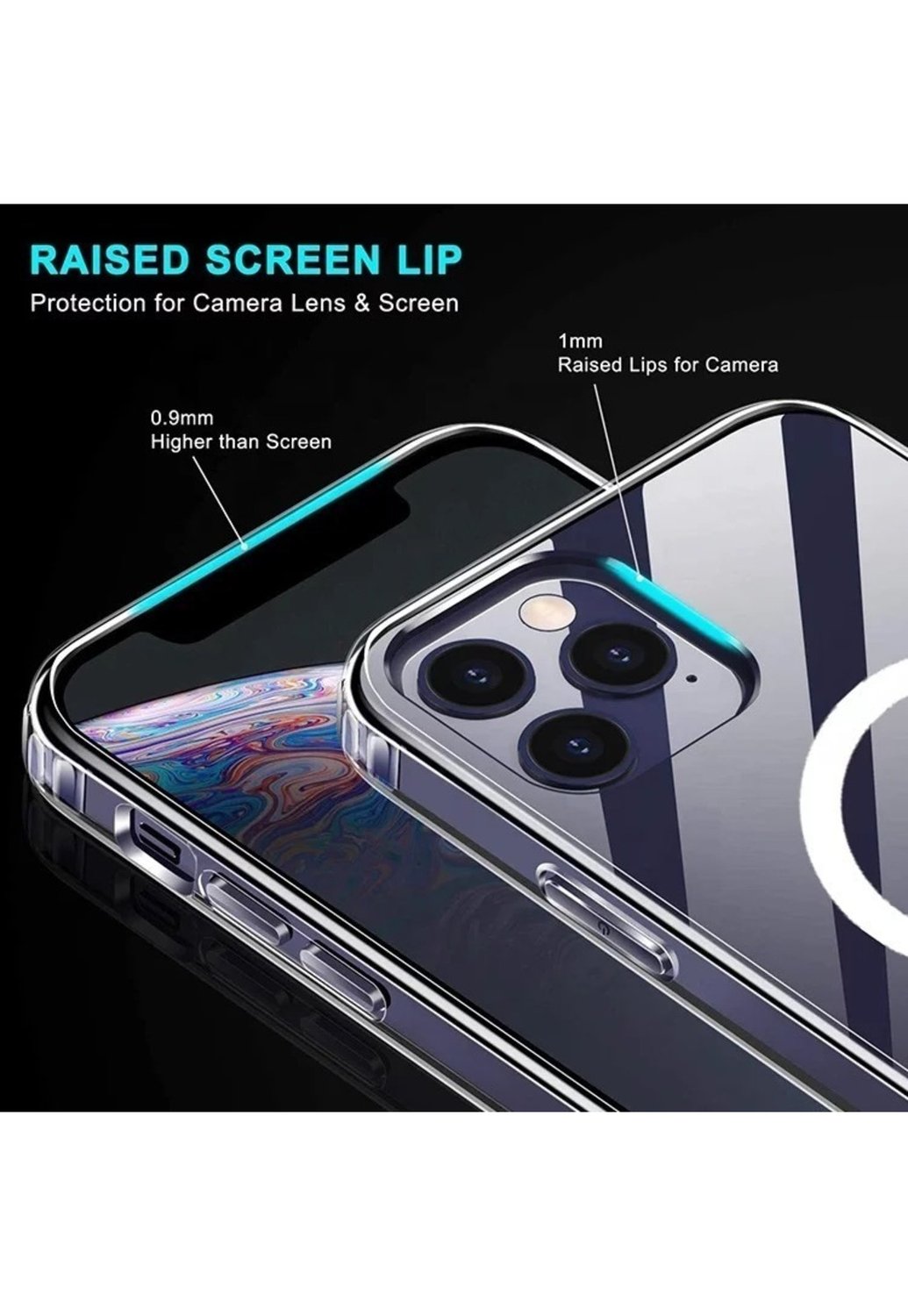 Foto 5 pulgar | Funda de Teléfono Transparente Premium Magsafe para IPhone 12/12 Pro - Venta Internacional