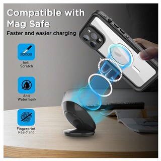 Foto 5 | Funda Impermeable A Prueba De Golpes Para iPhone 15 Pro Max - Venta Internacional