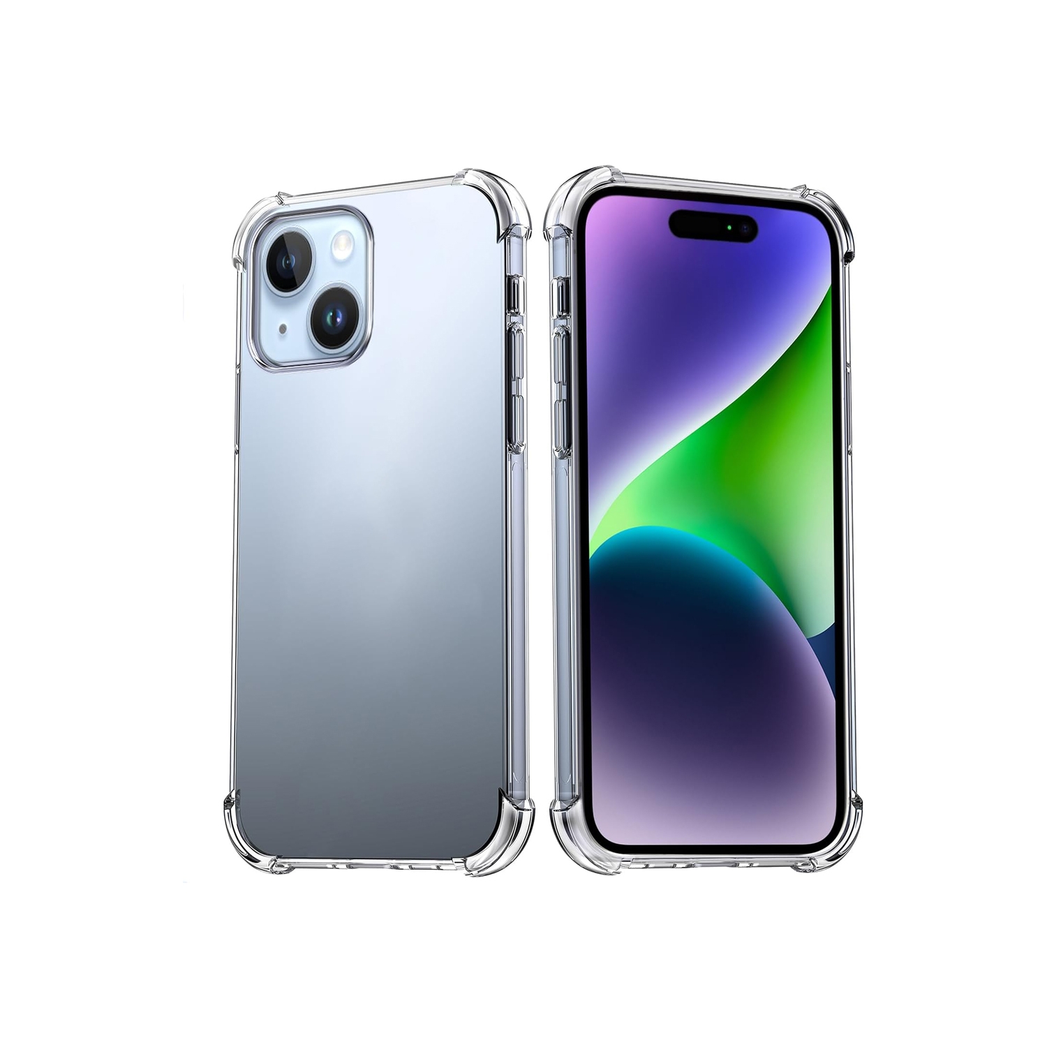 Foto 2 pulgar | Funda Transparente Reforzada Antichoque Para iPhone 15 - Venta Internacional