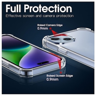 Foto 3 | Funda Transparente Reforzada Antichoque Para iPhone 15 - Venta Internacional