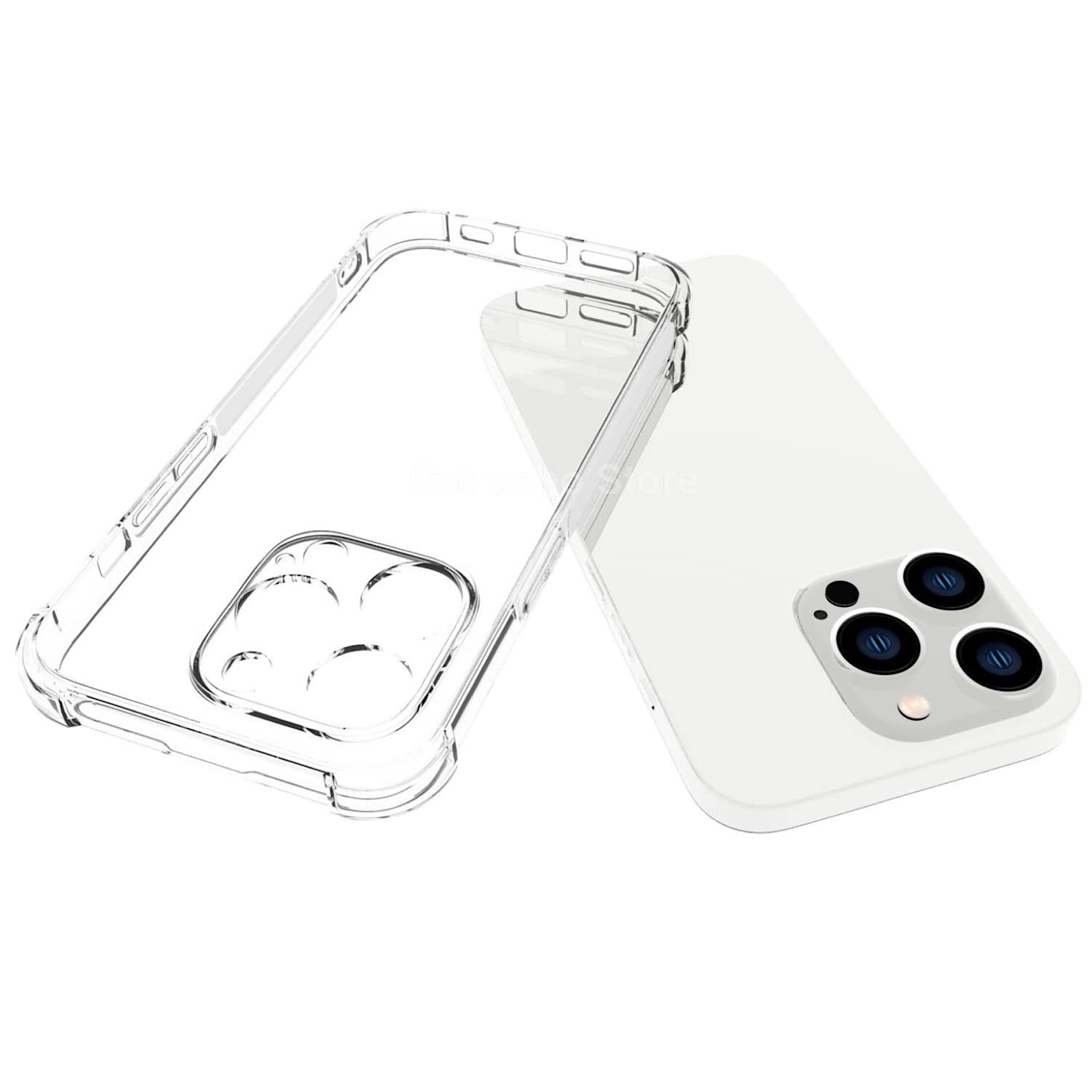 Foto 6 pulgar | Funda con Protector de Cámara para iPhone 14 Pro Transparente - Venta Internacional