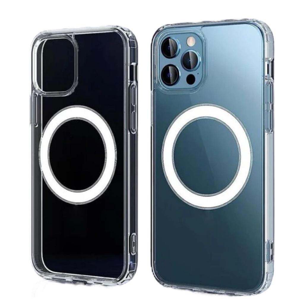 Foto 3 pulgar | Funda Para iPhone 15 Pro De Silicona Magsafe Transparente - Venta Internacional