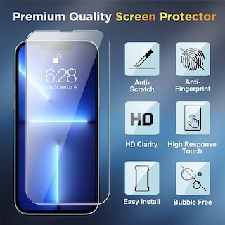 Foto 6 | Kit de Funda para IPhone 14 + Protector de Pantalla de Cristal - Venta Internacional