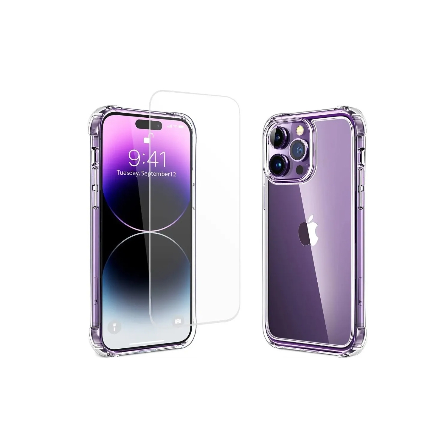 Kit de Fundas para IPhone 14 Pro Max + con Pantalla de Cristal Cerámico - Venta Internacional