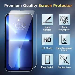 Foto 2 | Kit de Fundas para IPhone 14 Pro Max + con Pantalla de Cristal Cerámico - Venta Internacional