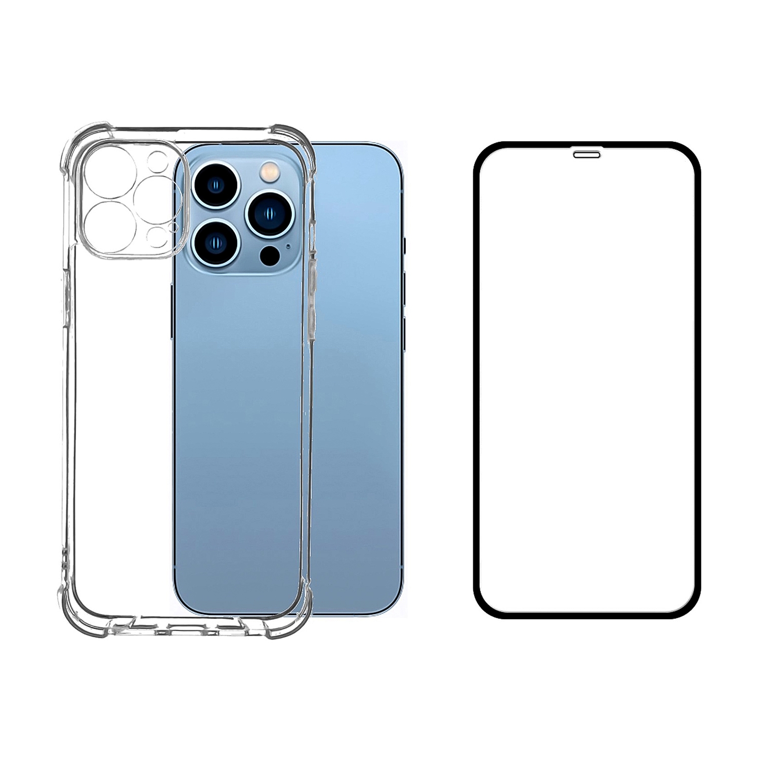 Foto 1 | Funda + Lámina Completa de Cristal de Mica para iPhone 11 Pro Max - Venta Internacional