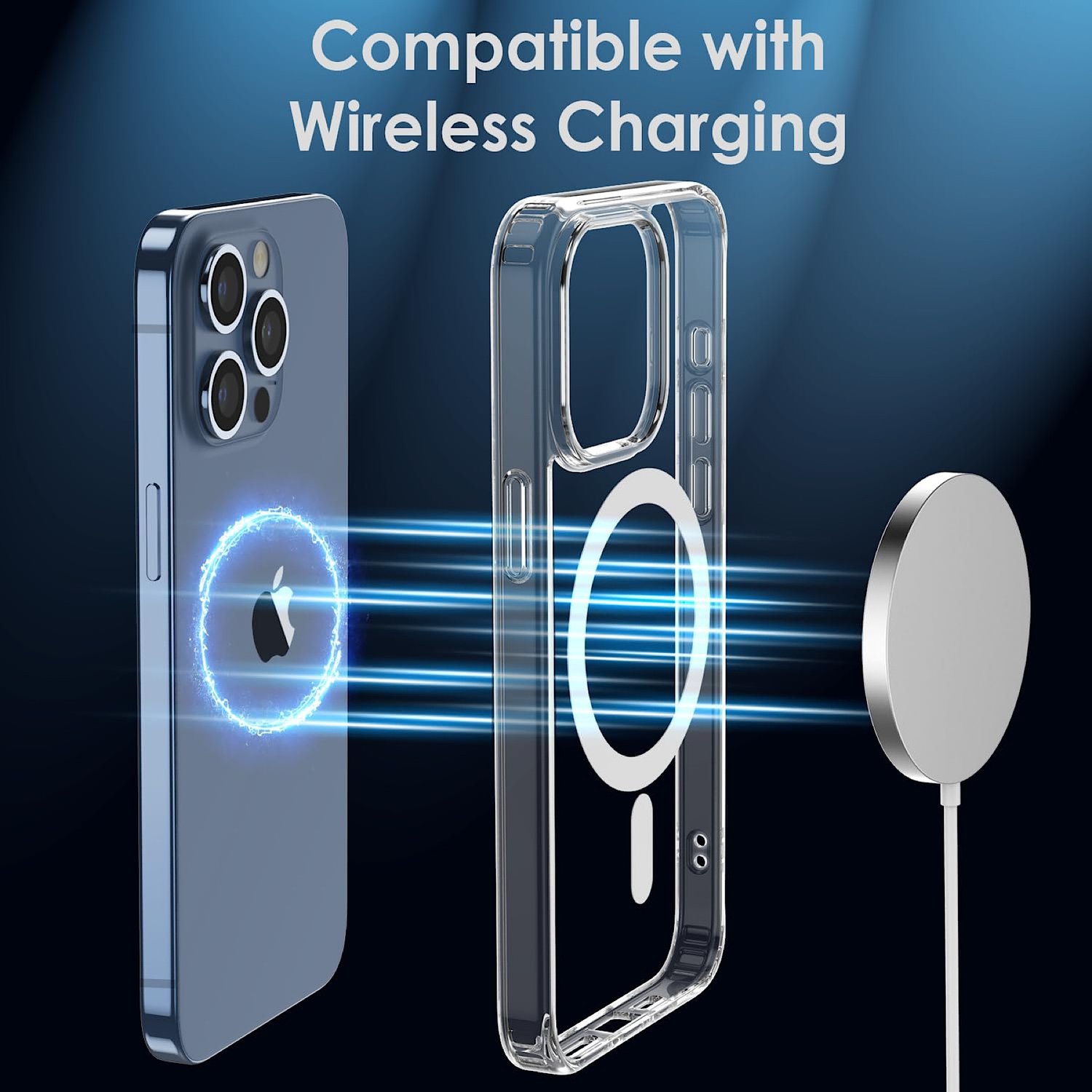 Foto 3 pulgar | Funda con Protector de Pantalla de Cristal Magsafe para iPhone 15 Pro - Venta Internacional