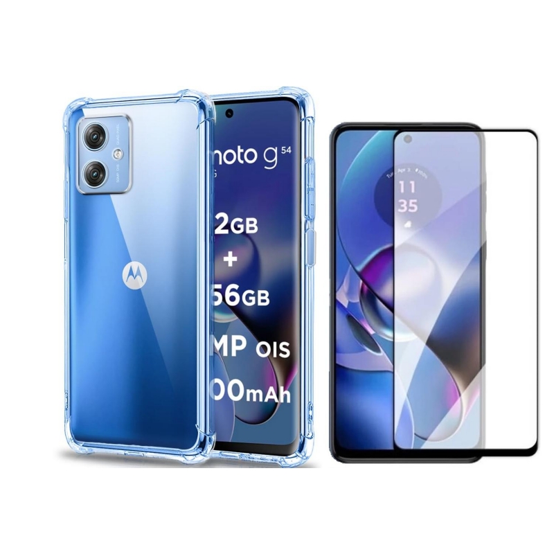 Funda de Teléfono y Protector de Pantalla de Vidrio Templado para Moto G54 5g - Venta Internacional