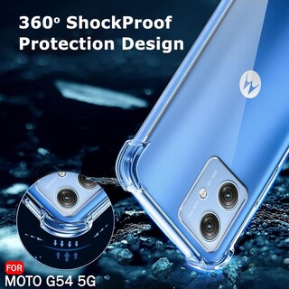 Foto 2 | Funda de Teléfono y Protector de Pantalla de Vidrio Templado para Moto G54 5g - Venta Internacional