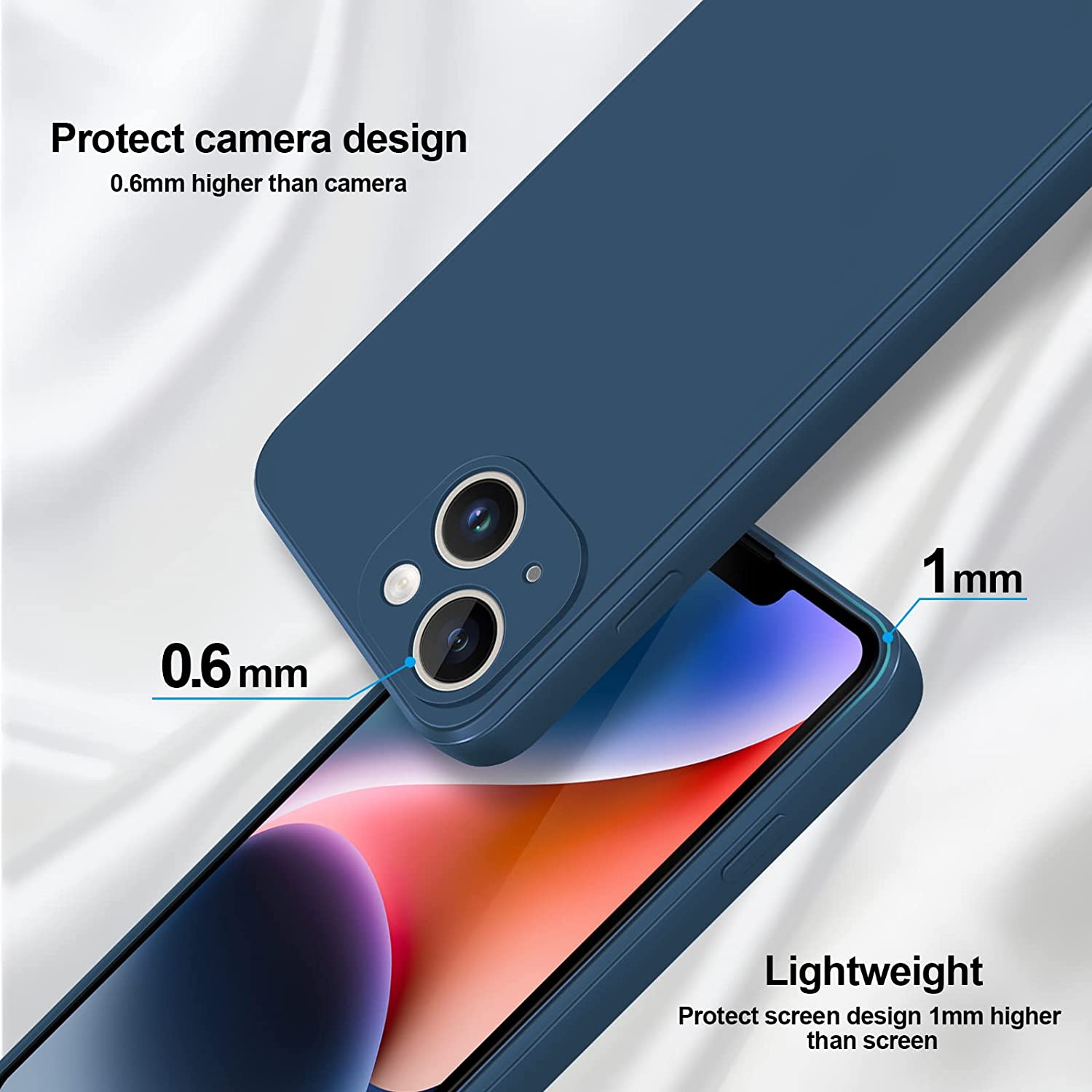Foto 4 pulgar | Funda De Silicona Suave Antideslizante Para iPhone 14 - Venta Internacional