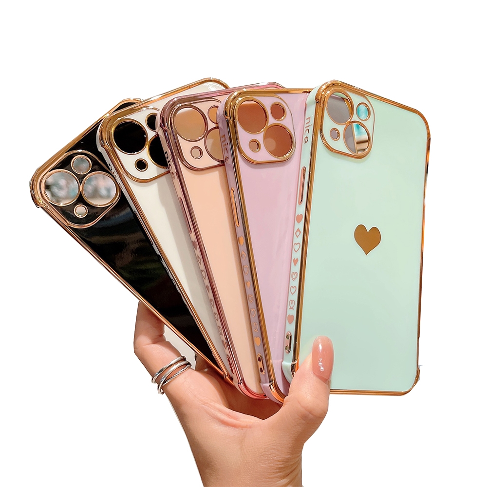 Foto 3 pulgar | Funda para Teléfono Hearts iPhone 14 Pro Tpu Rosa Protección Total - Venta Internacional