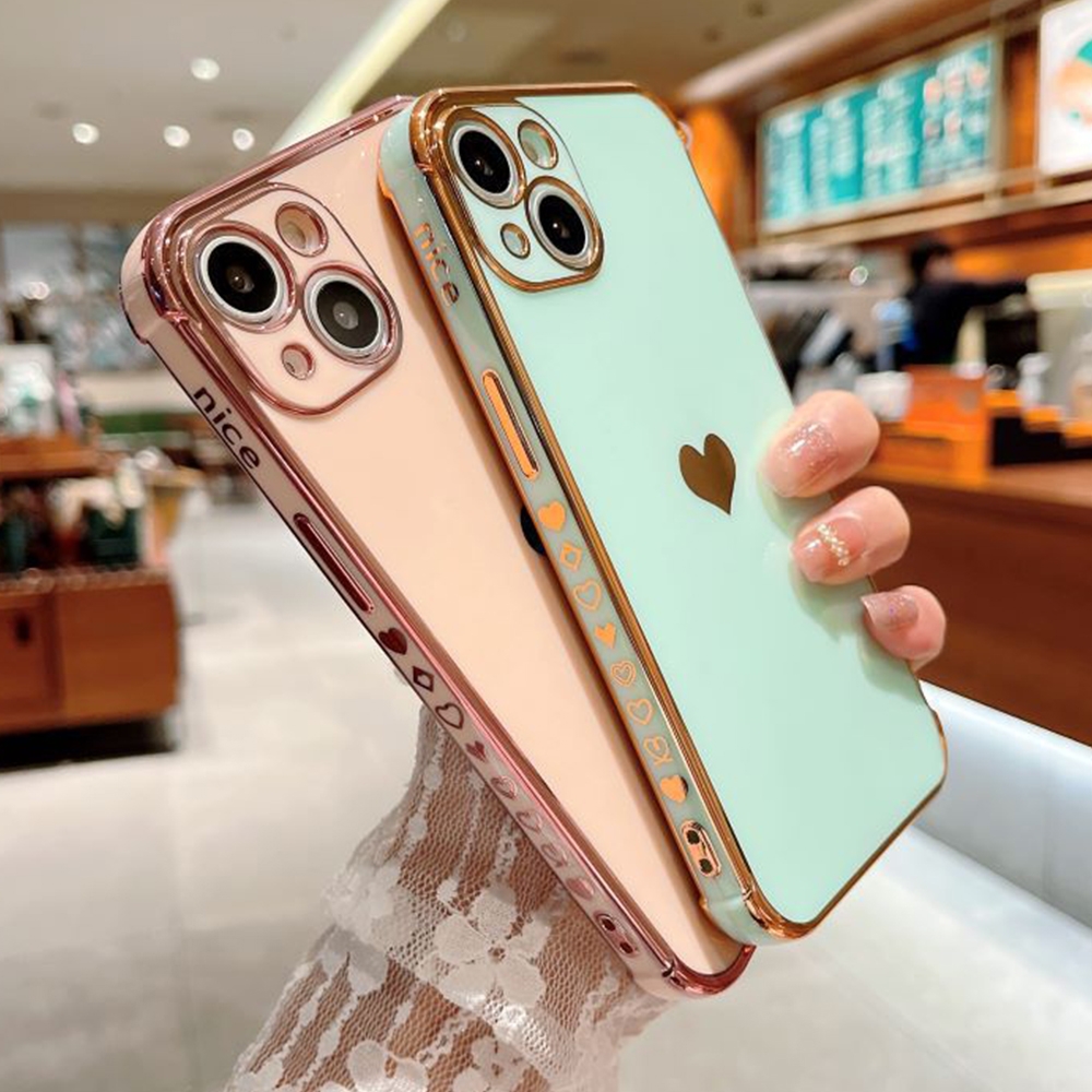 Foto 4 pulgar | Funda para Teléfono Hearts iPhone 14 Pro Tpu Rosa Protección Total - Venta Internacional