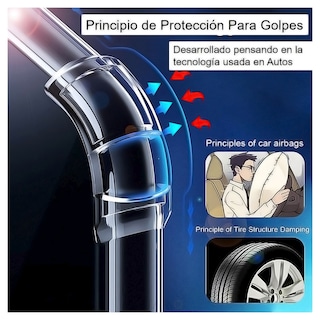 Foto 3 | Funda De Teléfono Transparente Antichoque Para iPhone 14 Pro Max - Venta Internacional