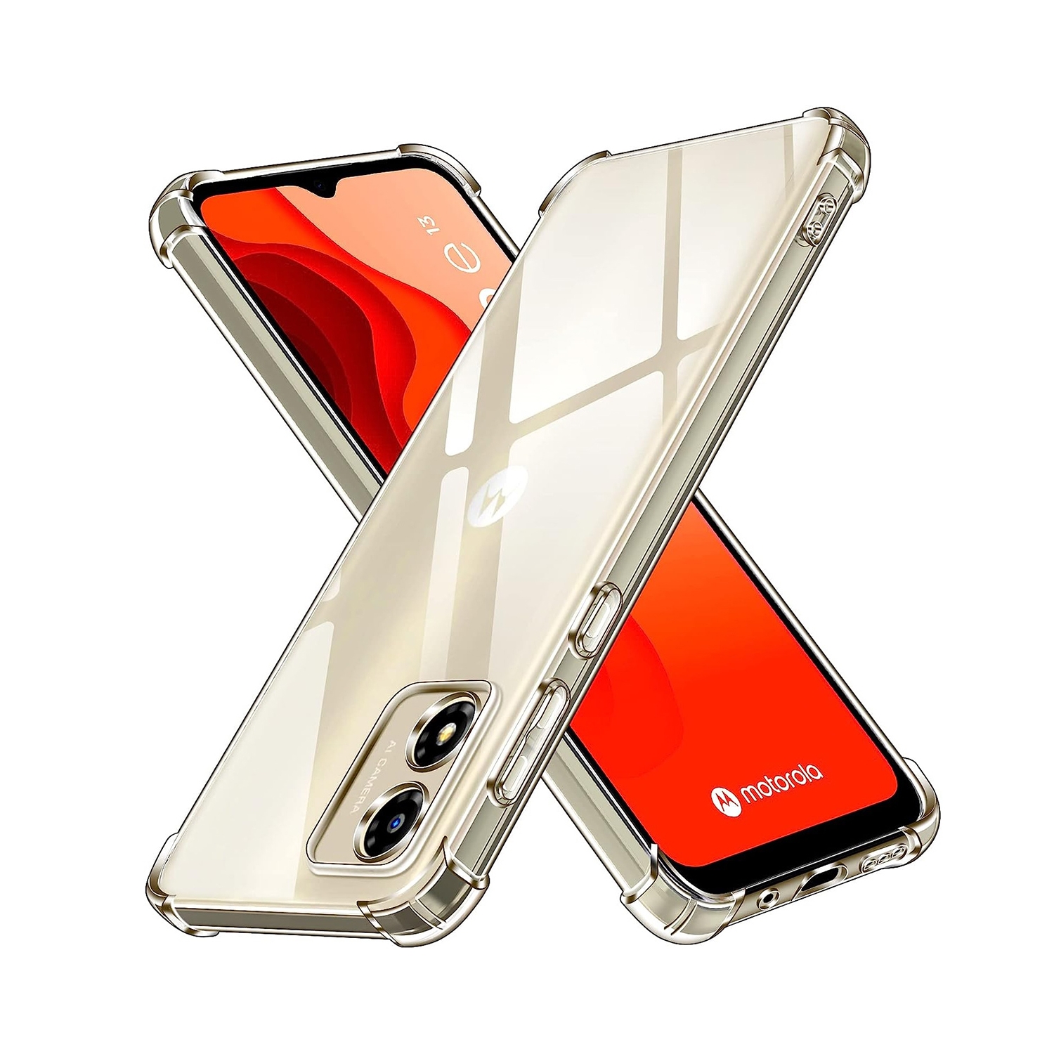 Foto 1 | Funda Motorola E13 Gel TPU Transparente Gel Duro - Venta Internacional