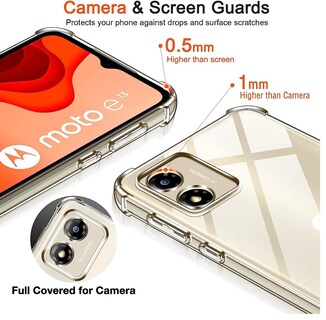 Foto 4 | Funda Motorola E13 Gel TPU Transparente Gel Duro - Venta Internacional