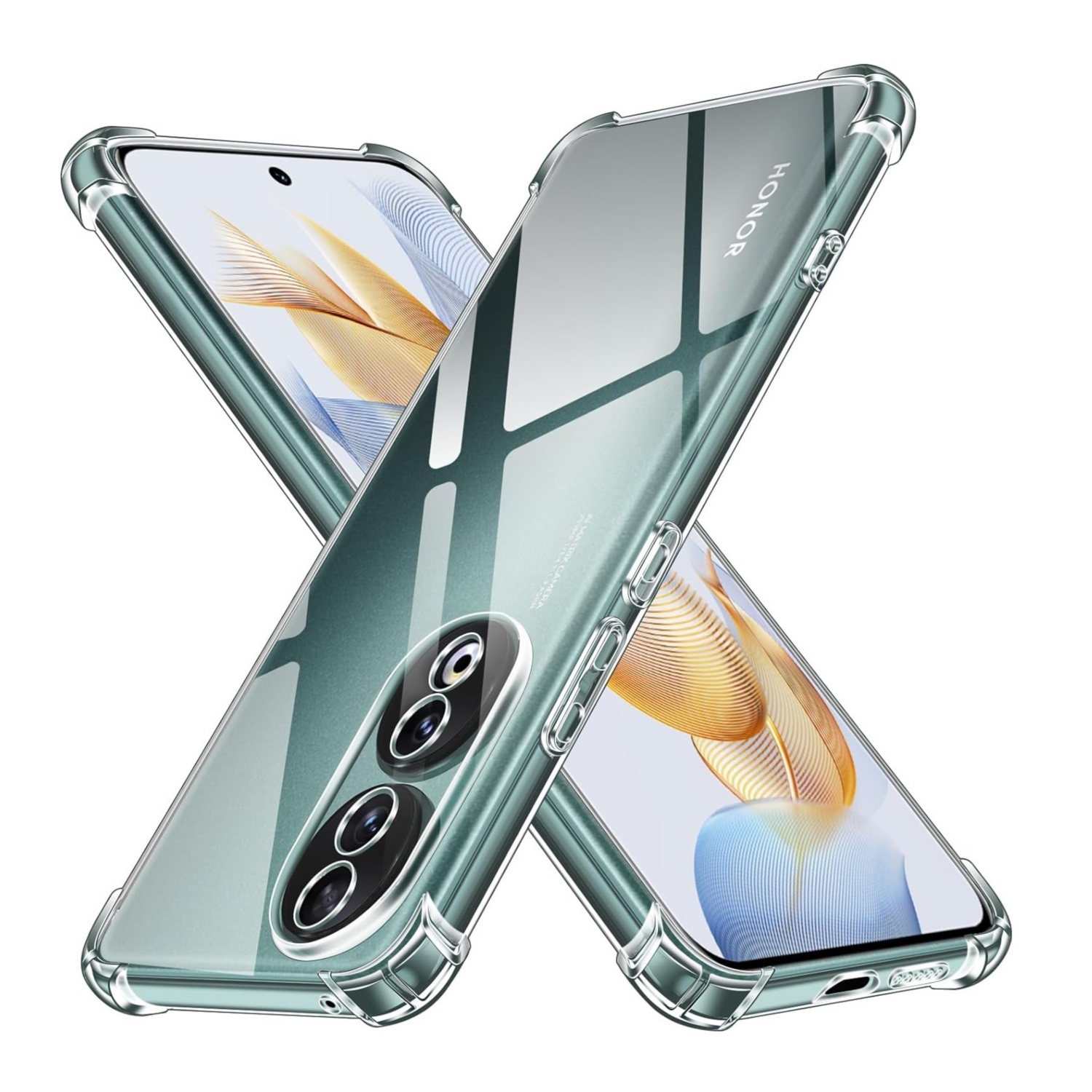 Foto 1 | Funda Antichoque para Honor 90 5g de Silicona Transparente - Venta Internacional