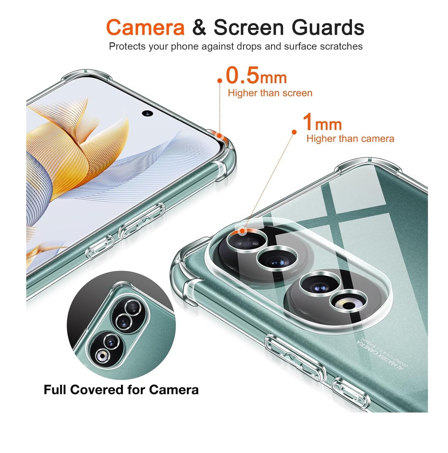 Foto 4 pulgar | Funda Antichoque para Honor 90 5g de Silicona Transparente - Venta Internacional