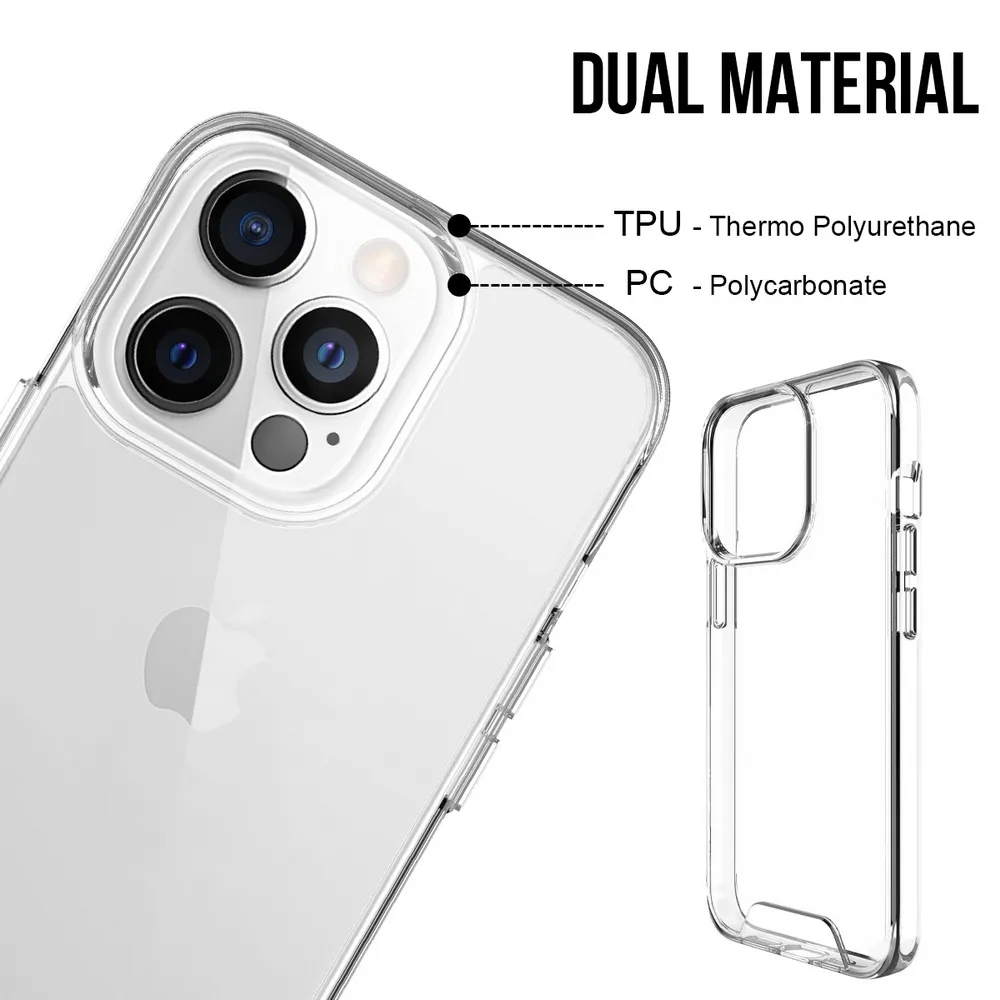 Foto 5 pulgar | Funda de Teléfono Space Clear Antiamarilleo para iPhone 14 Pro - Venta Internacional