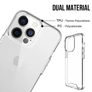 Foto 4 | Funda de Teléfono Space Clear Antiamarilleo para iPhone 14 Pro - Venta Internacional