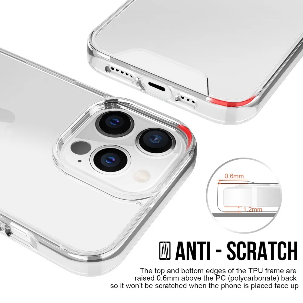Foto 8 pulgar | Funda de Teléfono Space Clear Antiamarilleo para iPhone 14 Pro - Venta Internacional