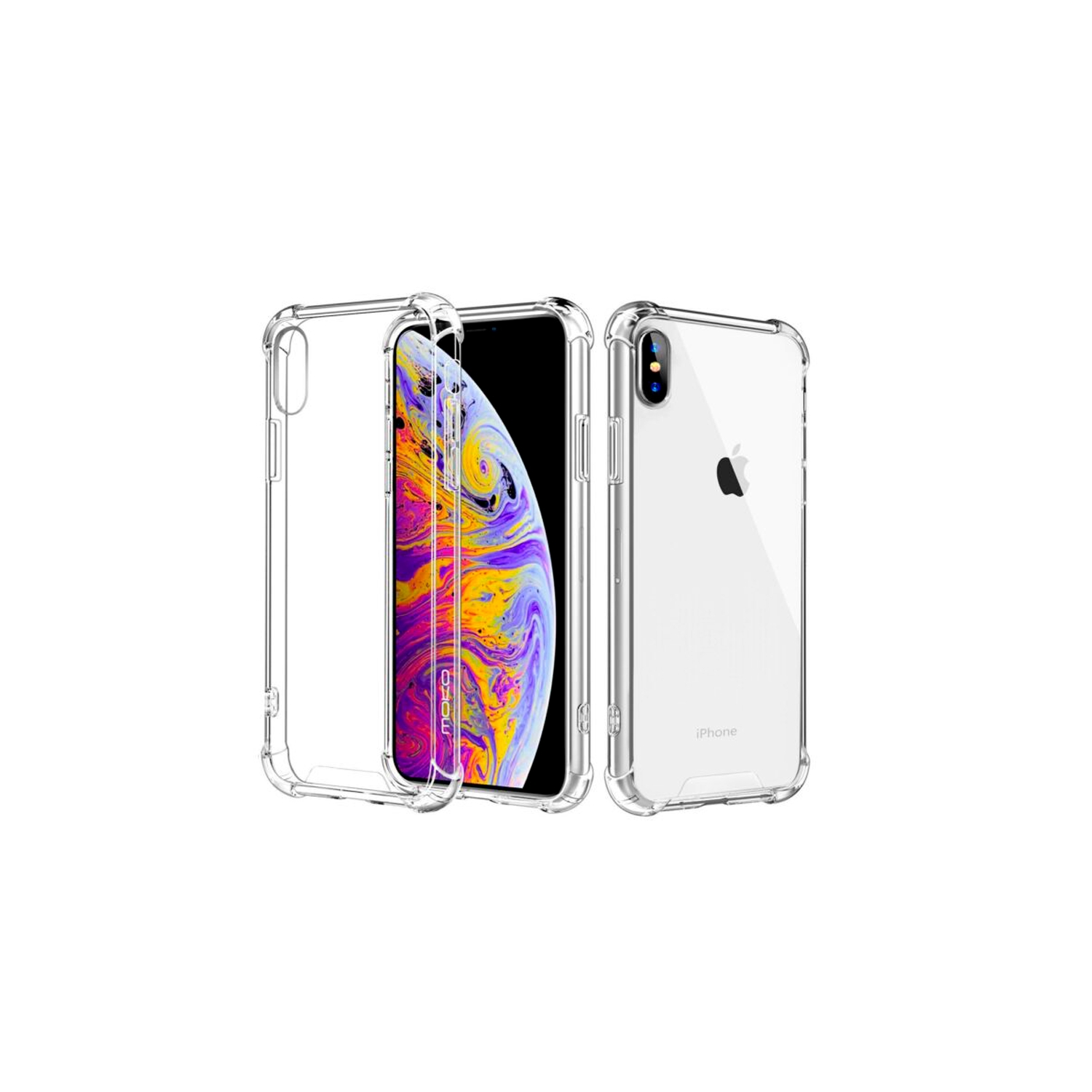 Funda De Gel Tpu Transparente Reforzada Para iPhone Xs Max - Venta Internacional