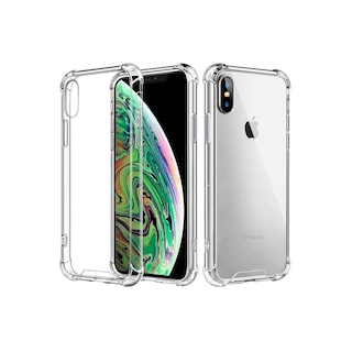 Foto 3 | Funda De Gel Tpu Transparente Reforzada Para iPhone Xs Max - Venta Internacional