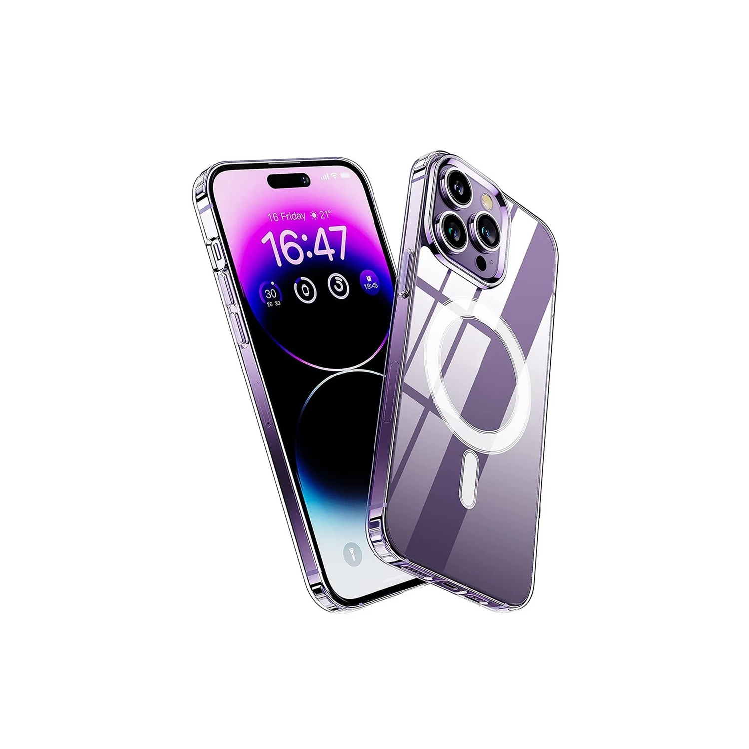 Foto 2 pulgar | Funda Magnética Magsafe Antigolpes para iPhone 15 Pro - Venta Internacional