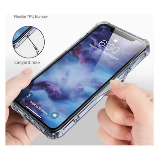 Foto 4 | Funda IPhone 11 Pro de Silicona Transparente Reforzada - Venta Internacional