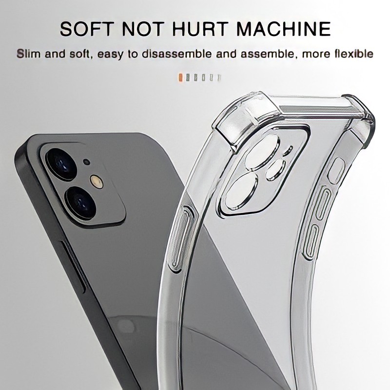 Foto 3 pulgar | Funda de Silicona Y Fundas Transparentes Antichoque Para iPhone 12 - Venta Internacional