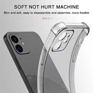 Foto 2 | Funda de Silicona Y Fundas Transparentes Antichoque Para iPhone 12 - Venta Internacional