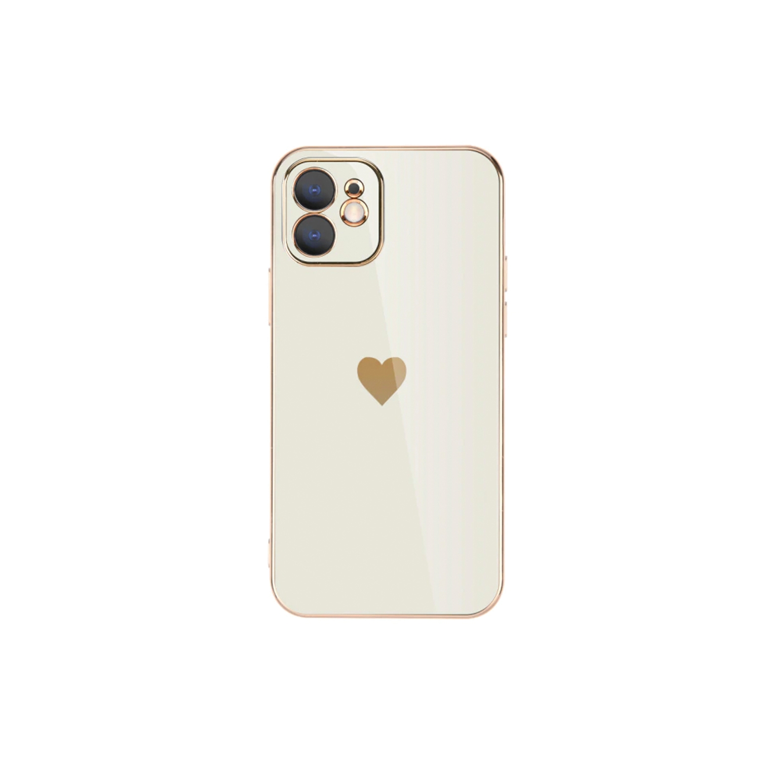 Funda de Teléfono Blanca con Forma de Corazón para iPhone 11 - Venta Internacional