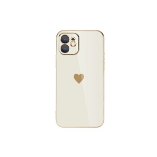 Foto 1 | Funda de Teléfono Blanca con Forma de Corazón para iPhone 11 - Venta Internacional