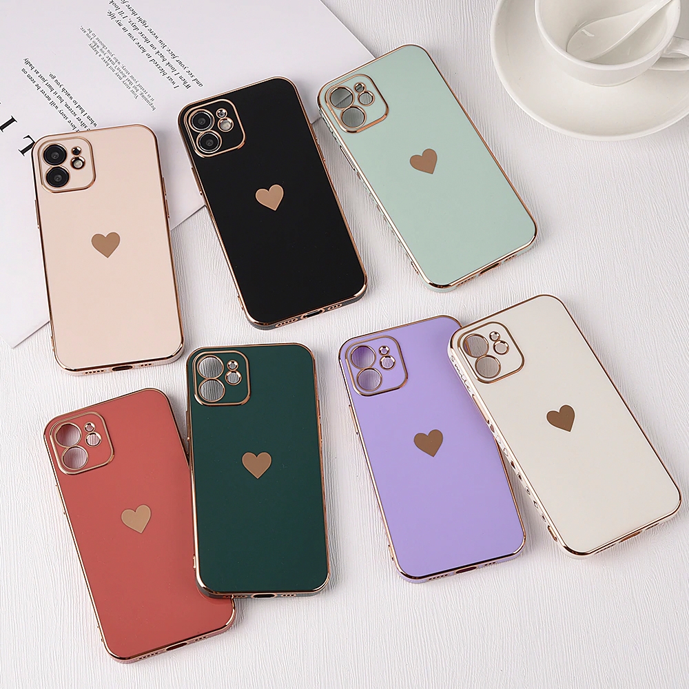 Foto 2 | Funda de Teléfono Blanca con Forma de Corazón para iPhone 11 - Venta Internacional