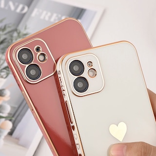 Foto 4 | Funda de Teléfono Blanca con Forma de Corazón para iPhone 11 - Venta Internacional