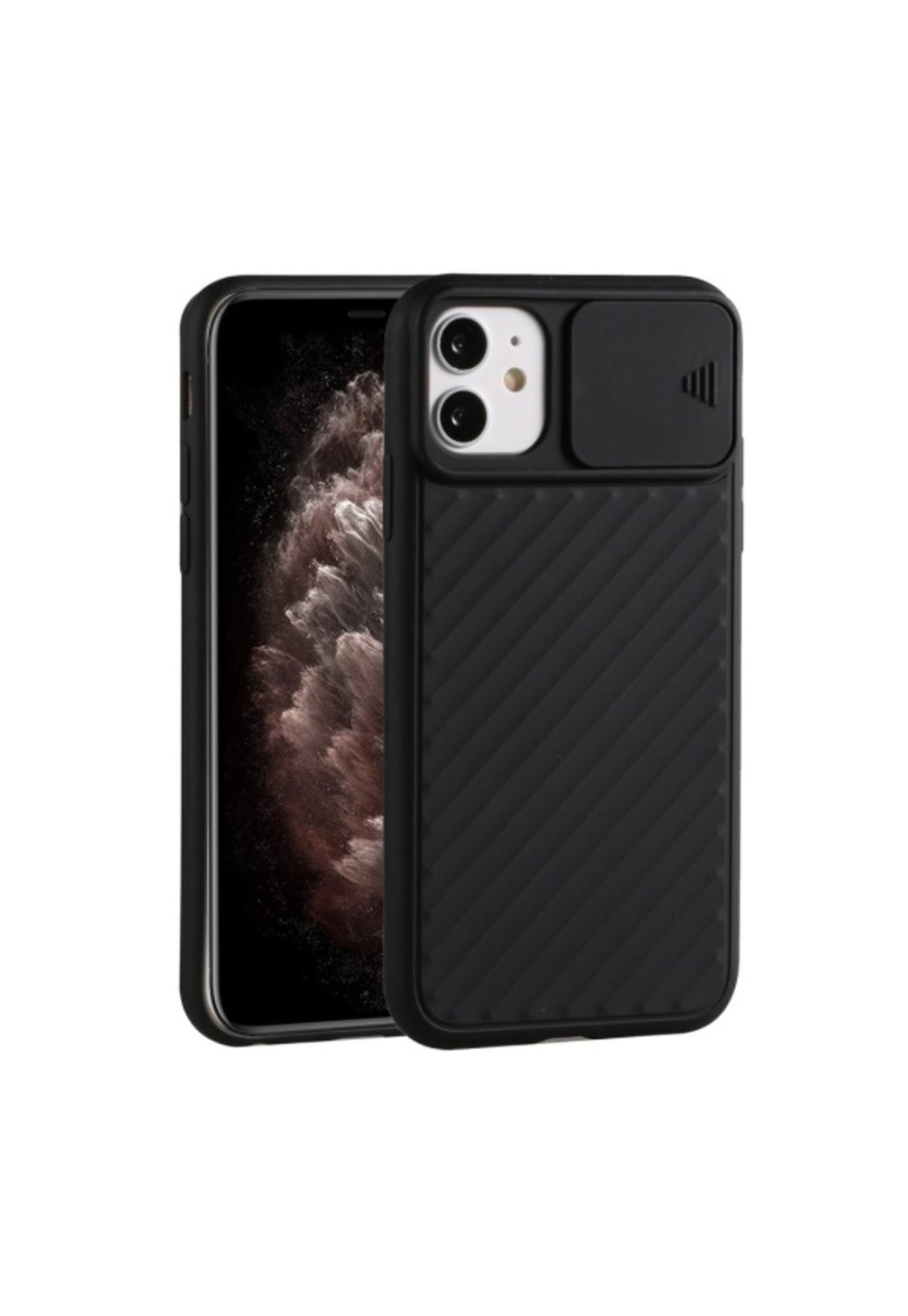 Foto 5 pulgar | Funda de Silicona Protectora De Cámara Negra Para iPhone 12 Pro Max - Venta Internacional