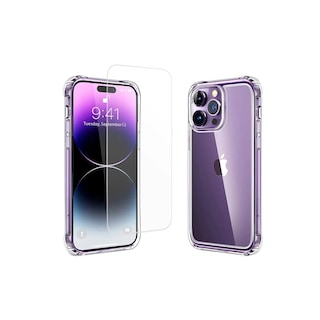 Foto 1 | Kit de Funda para iPhone 14 Pro + Protector de Pantalla de Cristal Cerámico - Venta Internacional