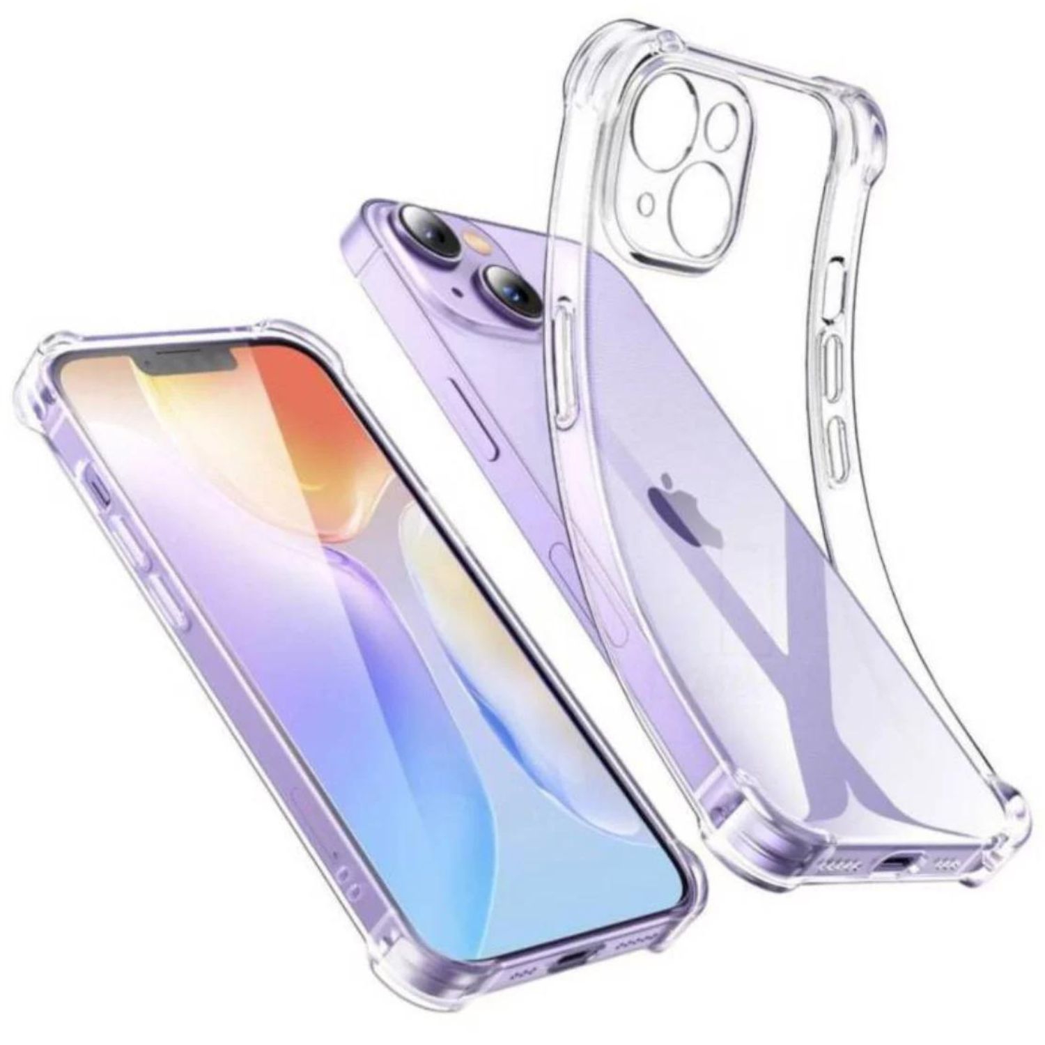 Foto 2 pulgar | Funda Reforzada Antichoque Transparente Para iPhone 15 - Venta Internacional