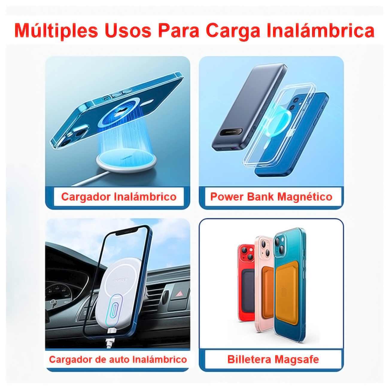 Foto 6 pulgar | Funda Magnética para iPhone 13 Pro Max Magsafe Transparente - Venta Internacional