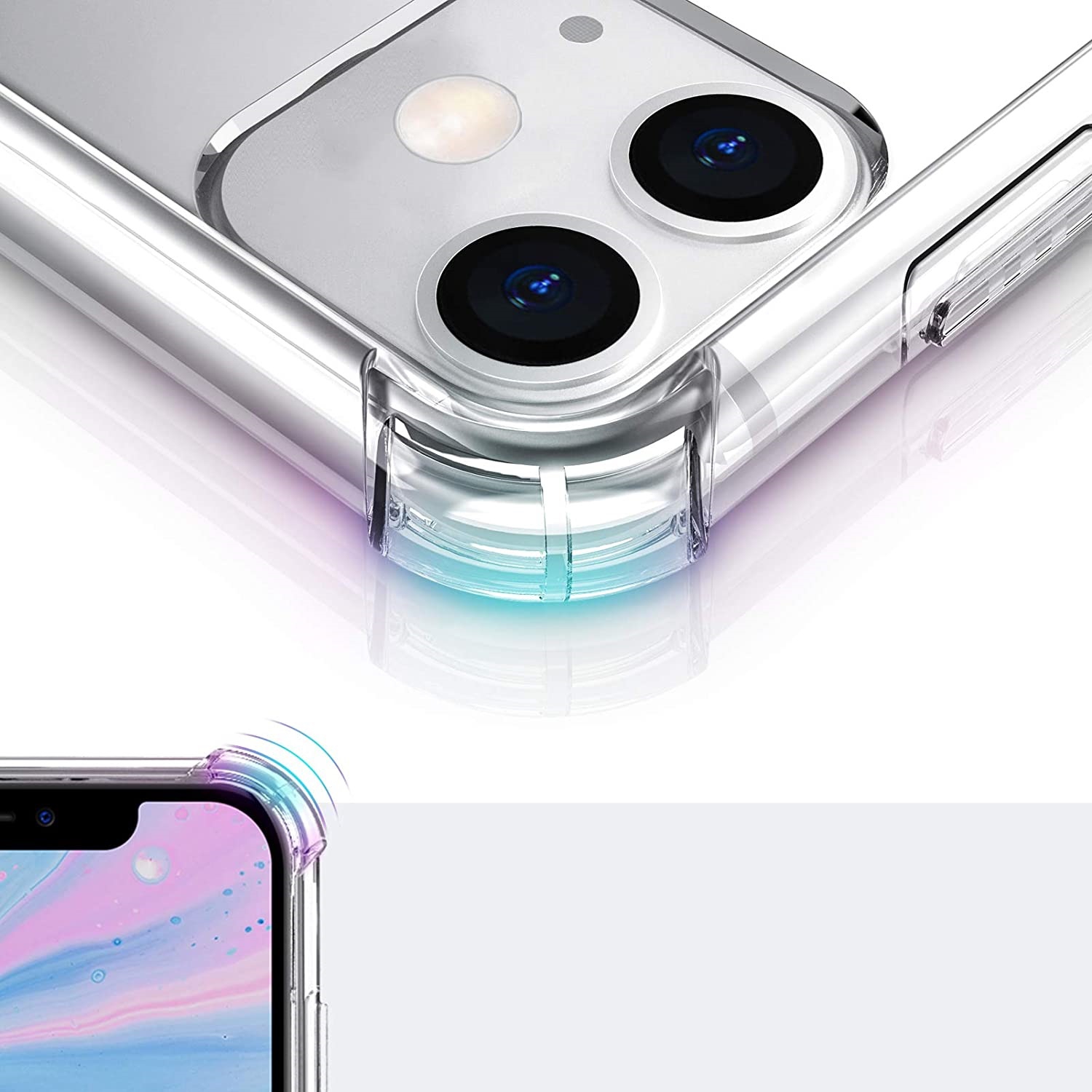Foto 3 pulgar | Funda de Silicona Transparente para iPhone 11 - Venta Internacional