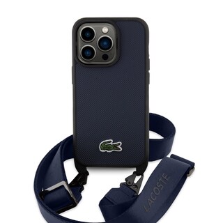 Foto 3 | Funda con Correa Lacoste Azul para iPhone 15 Pro