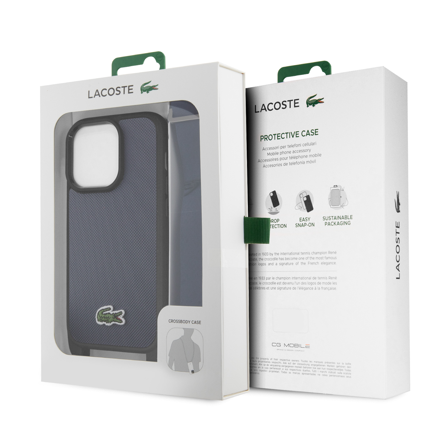 Foto 7 | Funda con Correa Lacoste Azul para iPhone 15 Pro