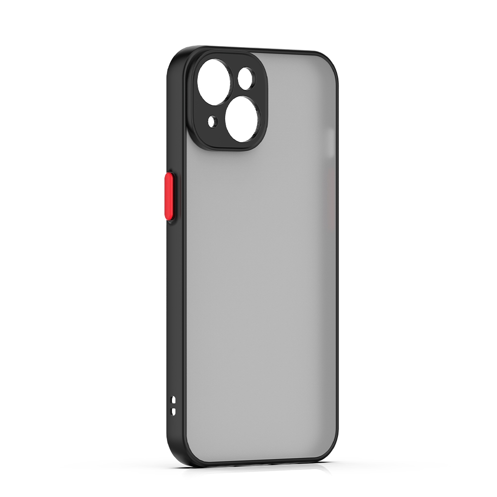 Foto 3 pulgar | Funda de Tpu Negra Semitransparente para IPhone 15 Plus - Venta Internacional
