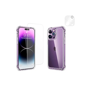 Foto 1 | Kit de Funda con Película y Cristal de Cámara para iPhone 14 Pro Max - Venta Internacional