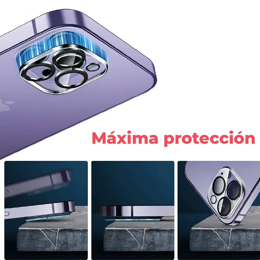Foto 7 | Kit de Funda con Película y Cristal de Cámara para iPhone 14 Pro Max - Venta Internacional